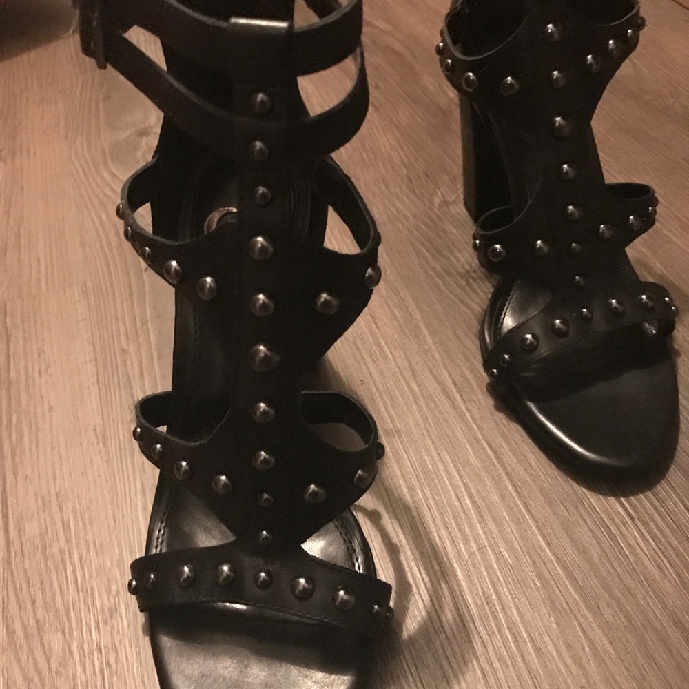 Gianni Bini Black Studded Sandal
